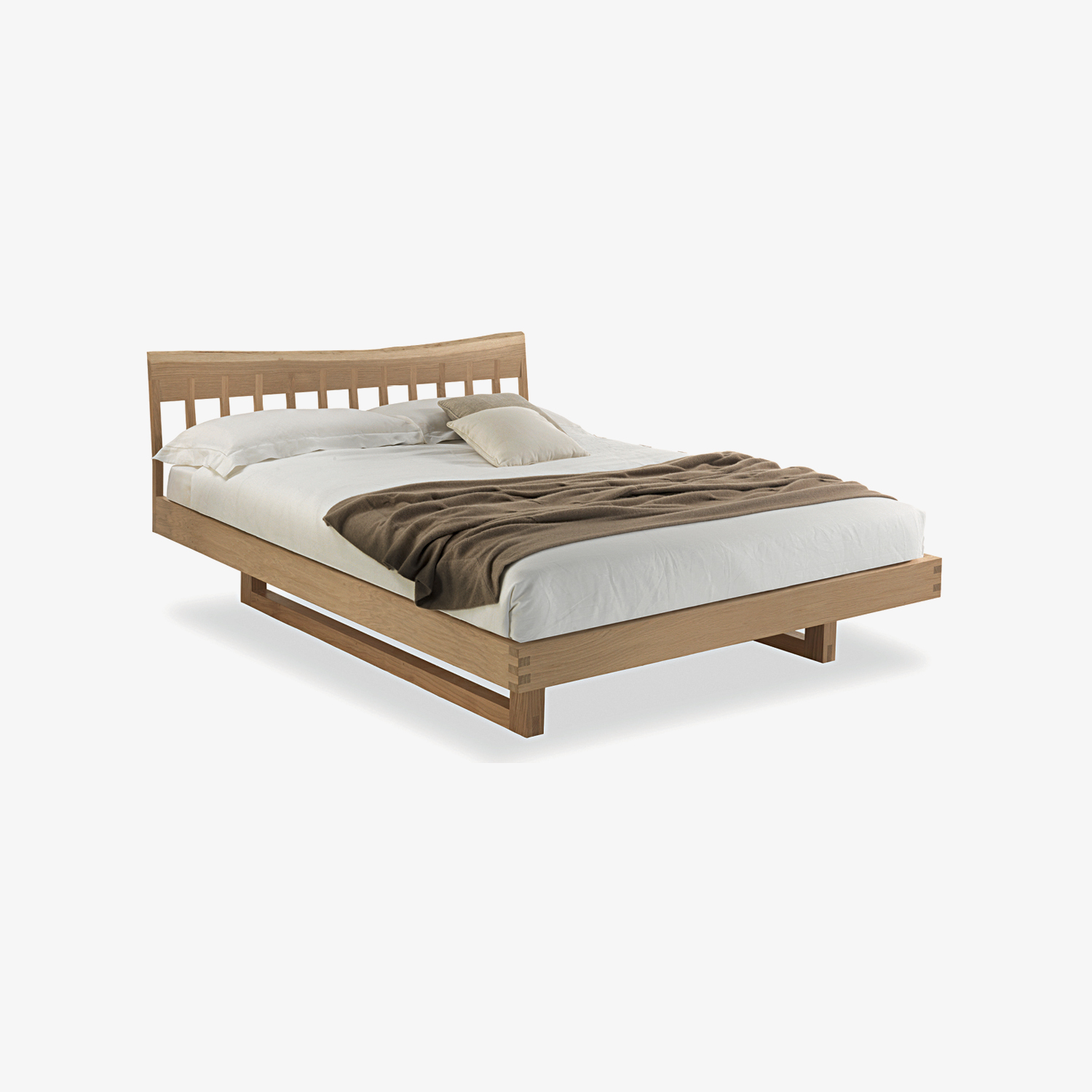 Italienische Modernes Holzbett BAM BAM BAM | Holzdoppelbett