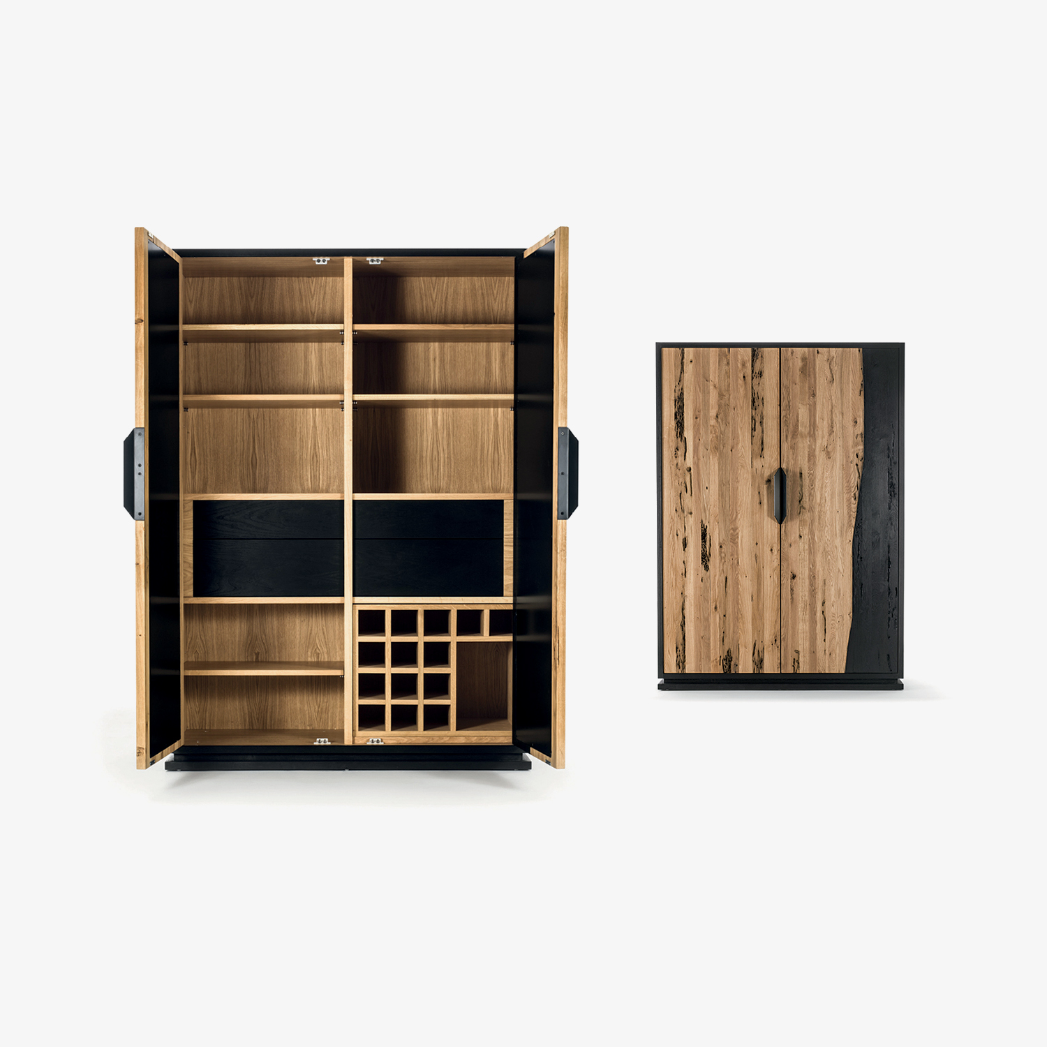 Hohe Holzanrichte FEUERHOHE | Designanrichte