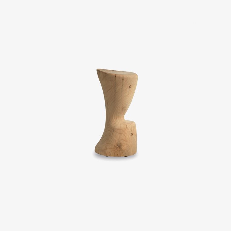 Coppa high stool in scented cedar