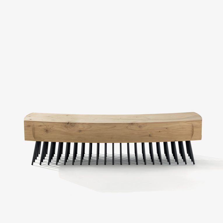 Spazzola iconic bench in scented cedar